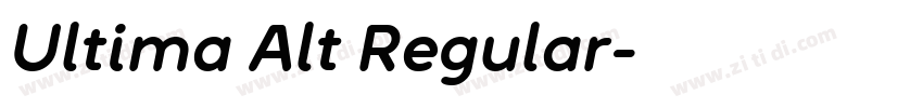 Ultima Alt Regular字体转换